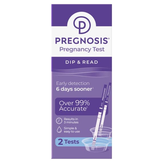 Buy Pregnosis Dip and Read  Pregnancy Test 2 Pack Online Pharmacy Direct AU