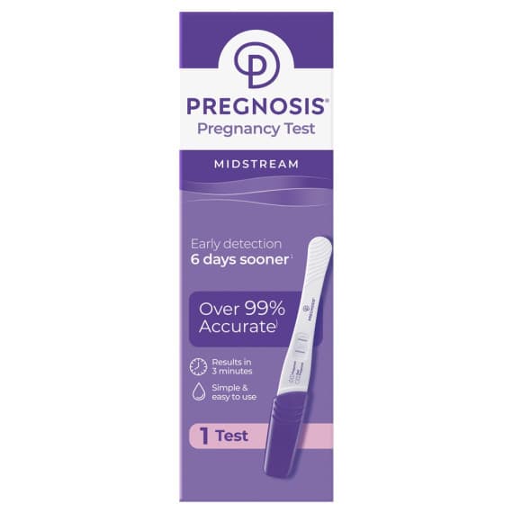 Buy Pregnosis Midstream Pregnancy Test 1 Pack Online Pharmacy Direct AU