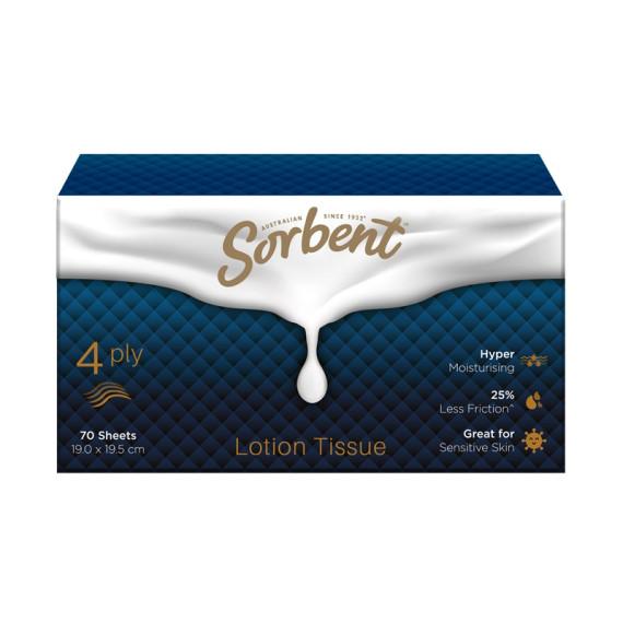 Buy Sorbent Lotion Facial Tissue 70 Sheets Online Pharmacy Direct AU
