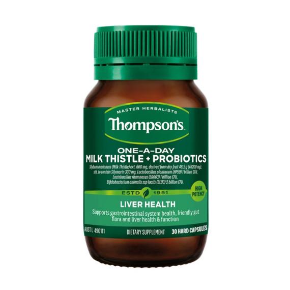 Buy Thompsons One A Day Milk Thistle Plus Probiotic 30 Capsules Online Pharmacy Direct AU