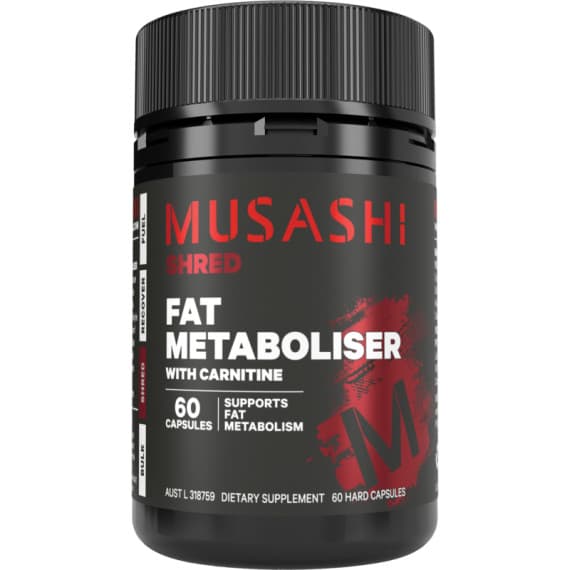 Buy Musashi Fat Metaboliser with Carnitine 60 Capsules Online Pharmacy Direct AU