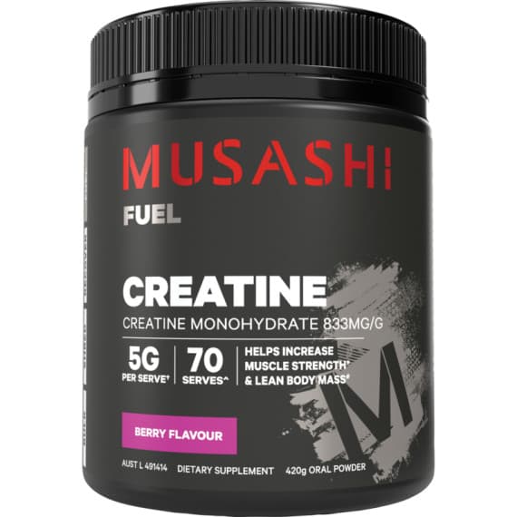 Buy Musashi Creatine Berry Flavour 420g Online Pharmacy Direct AU