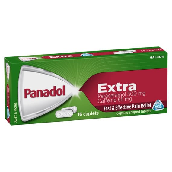 Buy Panadol Extra with Optizorb 16 Caplets Online Pharmacy Direct AU