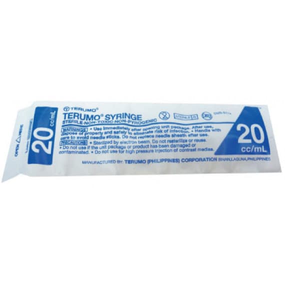 Terumo Syringe 20ml ES SS 20ES Single or BX50