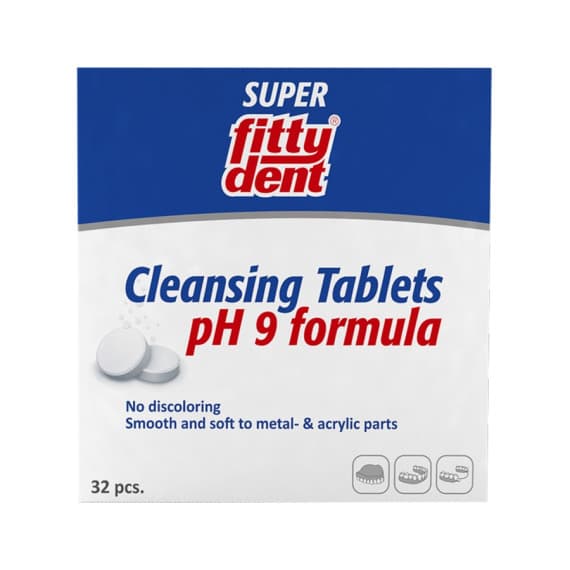 Fittydent Super Cleansing Tablets 32 Pack