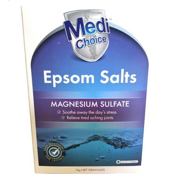 MediChoice Epsom Salts 1kg for relaxation and relief – Pharmacy Direct