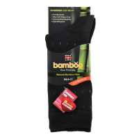 Sox and Lox Mens Business Diabetic Friendly Bamboo Socks Black Size 6 to 11