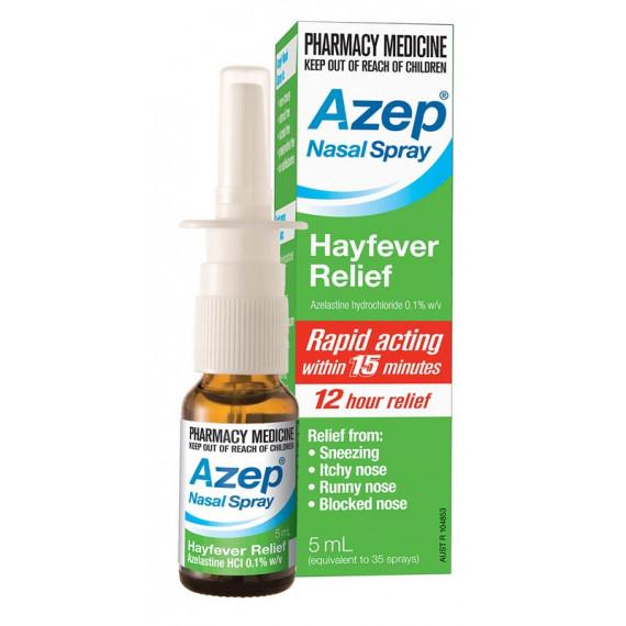 Azep Hayfever Relief Nasal Spray 5ml Fast Allergy Relief - Pharmacy Direct