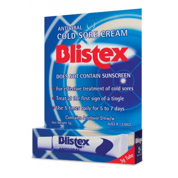 Blistex Antiviral Cold Sore Cream 5 Percent 5g