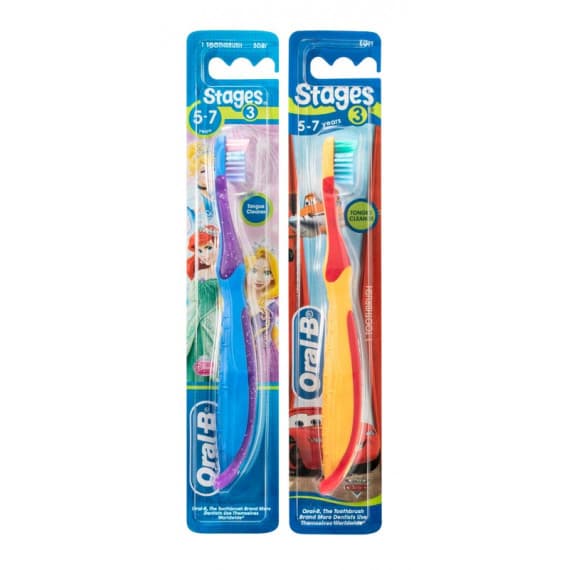Oral B Stages 3 Child 5 to 7 Years Assorted Soft Toothbrush