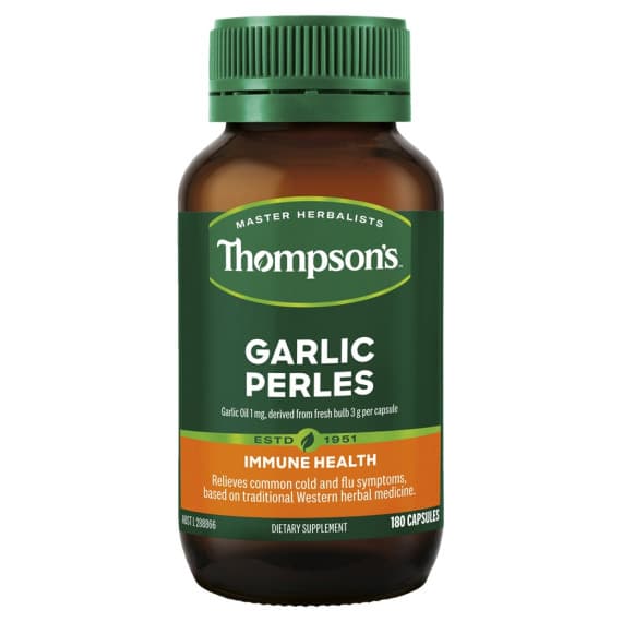 Thompsons Garlic Perles 180 capsules for heart and immunity support - Pharmacy Direct