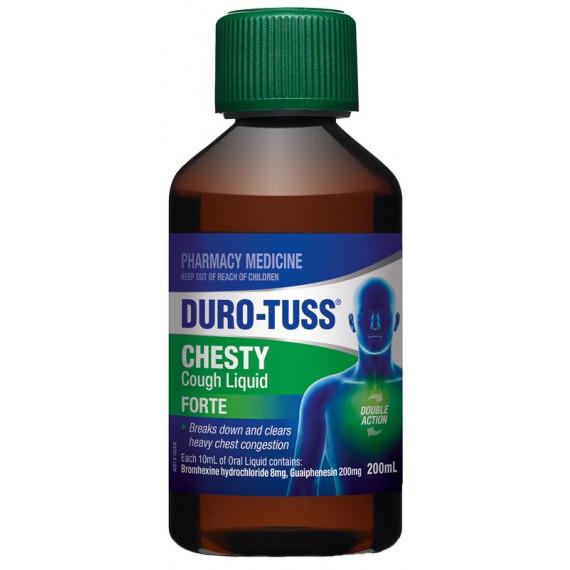 Durotuss Chesty Forte Cough Liquid 200ml - Fast Relief, Available Online at Pharmacy Direct