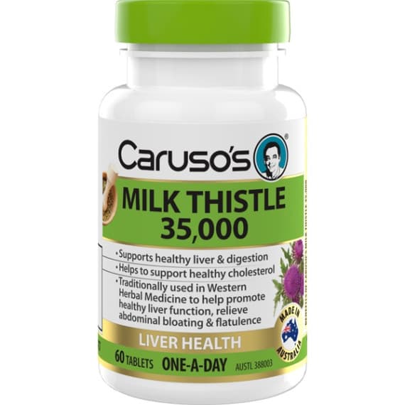 Caruso's Milk Thistle Tablets - Liver detox and support | Pharmacy Direct