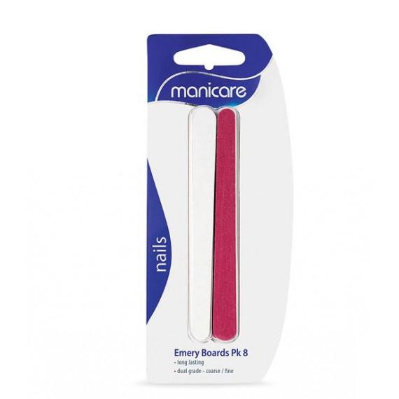 Manicare Emery Boards Coarse/Fine 120mm 8 Pack