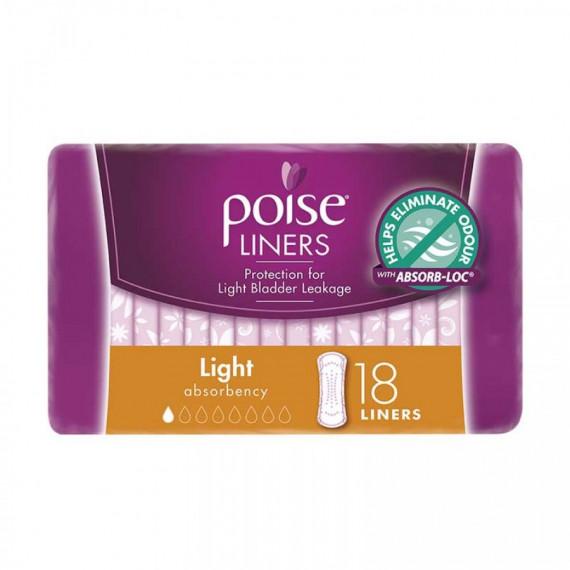 Poise Liners Light 18 Pack comfort and protection – Pharmacy Direct