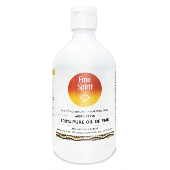 Buy Emu Spirit 100 percent Pure Oil of Emu 500ml Expiry Date 07/26 Online Pharmacy Direct AU