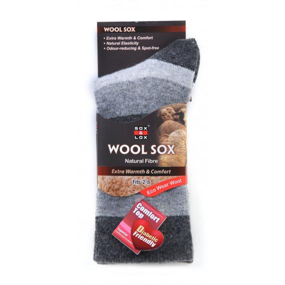 Sox and Lox diabetic wool socks dark grey comfort and support – Pharmacy Direct