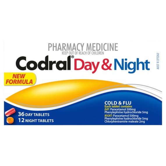 Codral PE Cold and Flu Day and Night 48 Tablets