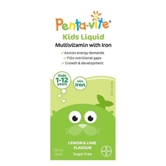 Pentavite Multivitamin With Iron Oral Liquid Kids 200ml