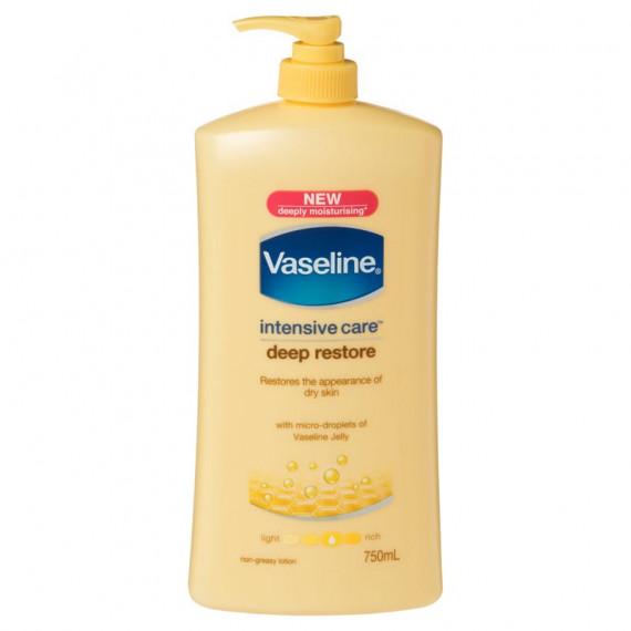 Vaseline Deep Restore Lotion 750ml for Long-Lasting Hydration at Pharmacy Direct