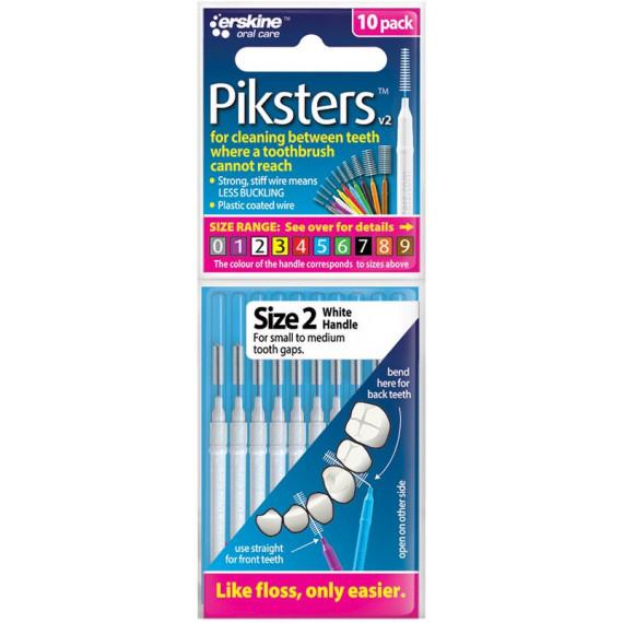 Piksters Size 2 White 10 Pack