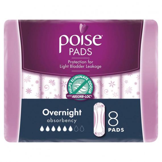 Poise Pads Overnight 8 Pack