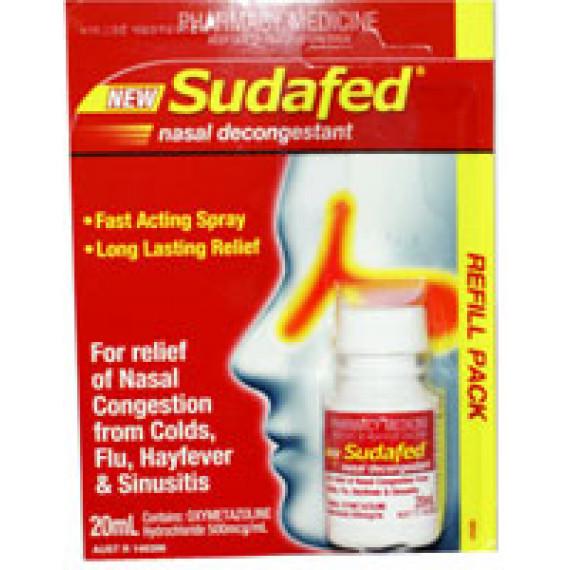 Sudafed Nasal Spray Refill 20ml for quick relief of congestion – Pharmacy Direct