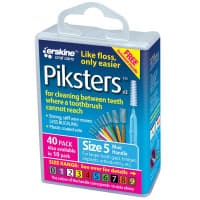 Piksters Size 5 Blue 40 Pack