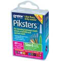 Piksters Size 6 Green 40 Pack