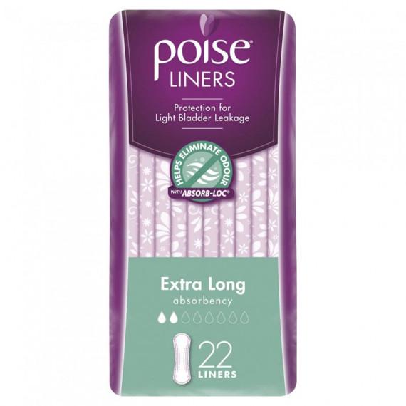 Poise Liners Extra Long 22 Pack