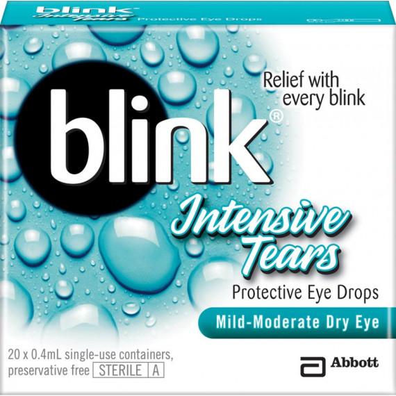 Buy Blink Intensive Tears Vial 0.4ml X 20 Expiry Date 03/26 Online Pharmacy Direct AU