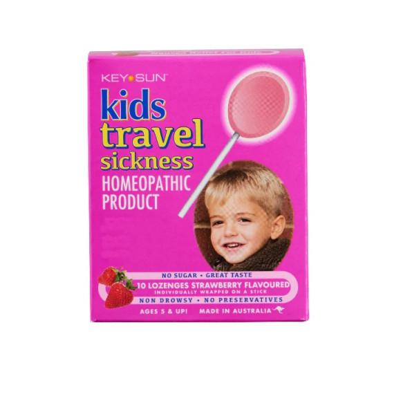 Buy Key Sun Kids Travel Sickness Strawberry 10 Lozenges Online Pharmacy Direct AU