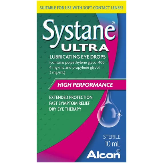 Systane Ultra Lubricating Eye Drops 10ml for dry eyes - Buy online at Pharmacy Direct