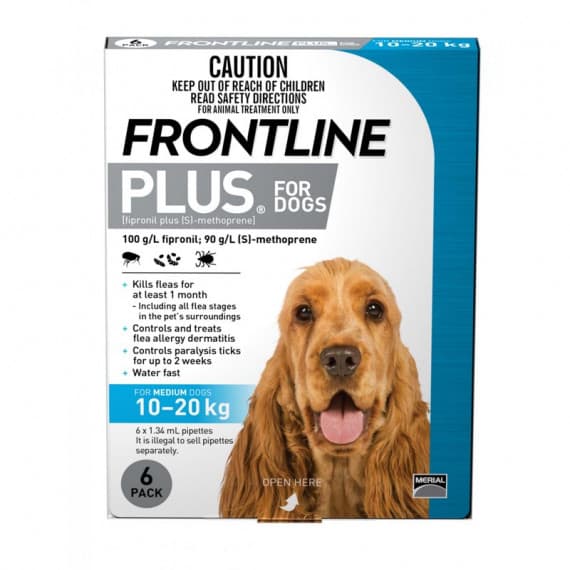 Frontline Plus For Medium Dogs 10 to 20kg 6 Pack