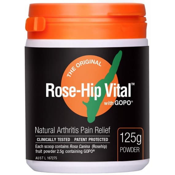 Rose-Hip Vital Powder 125g joint health and immune support – Pharmacy Direct