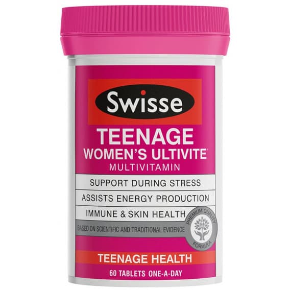 Swisse Teenage Women's Ultivite 60 Tablets - Buy Online at Pharmacy Direct