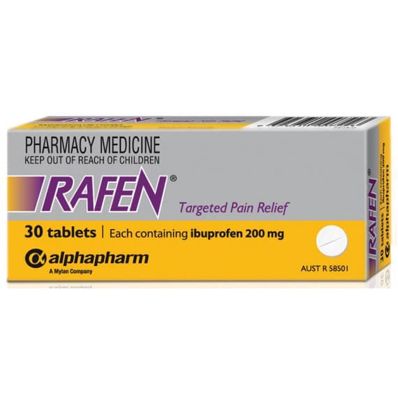 Rafen Ibuprofen 200mg 30 Tablets