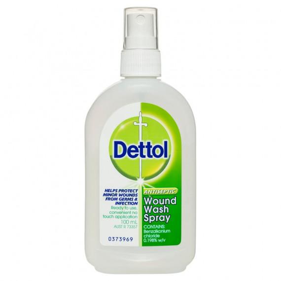 Dettol Antiseptic Wound Wash Spray 100ml for cleaning and protecting wounds - Pharmacy Direct