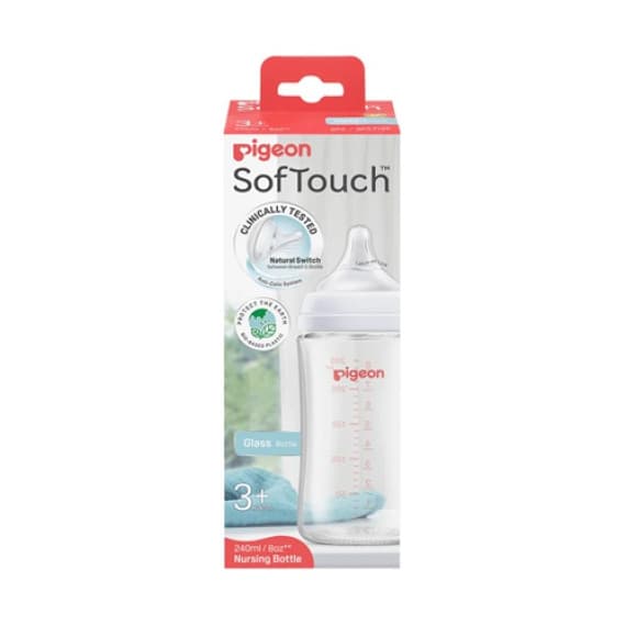 Buy Pigeon Soft Touch Glass Bottle 240ml Online Pharmacy Direct AU