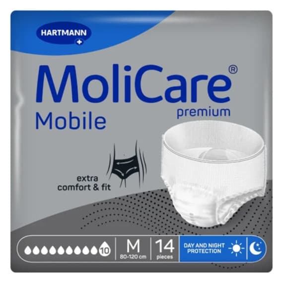 Molicare Premium Mobile 10 Drops Medium 14 Pack for comfort and protection - Pharmacy Direct