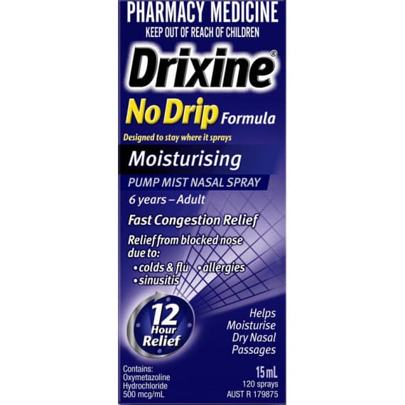 Drixine No Drip Moisturising Nasal Spray 15ml
