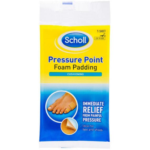 Scholl Pressure Point Foam Padding 7.5cm x 11.5cm 1 Sheet
