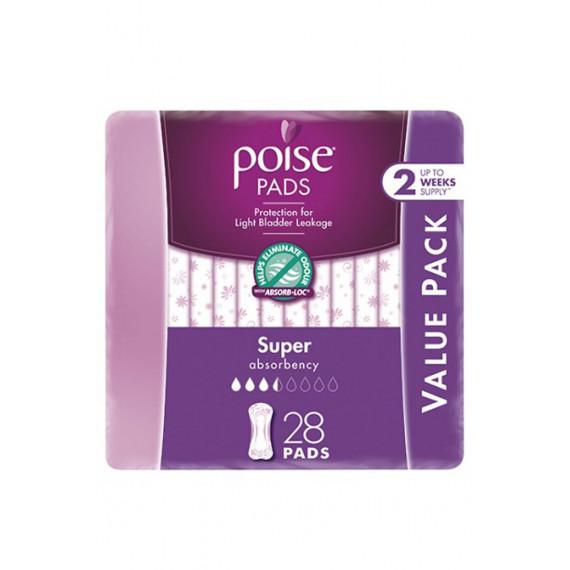 Poise Pads Super 28 Pack bladder leak protection – Pharmacy Direct