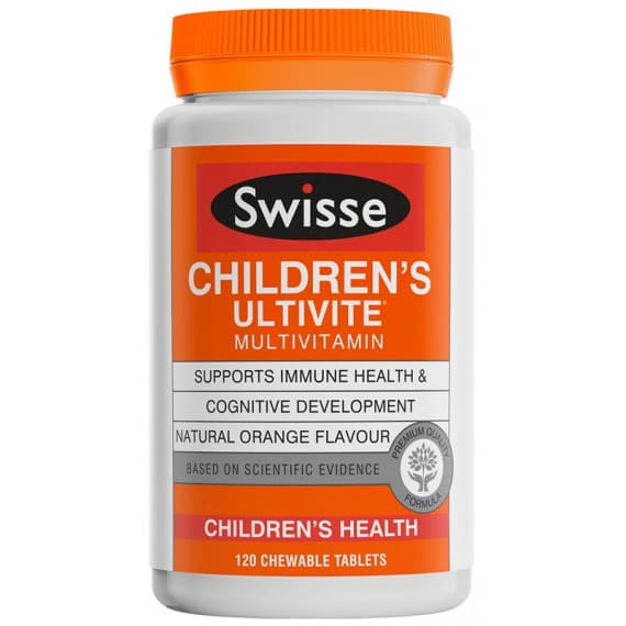 Swisse Children's Ultivite Multivitamin 120 Tablets for kids' daily health – Buy Online at Pharmacy Direct