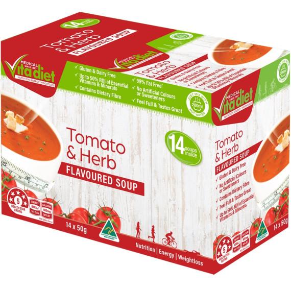 Vita Diet Soup Mediterranean Tomato 14 Pack