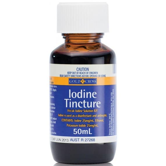 Gold Cross Iodine Tincture Solution 50ml