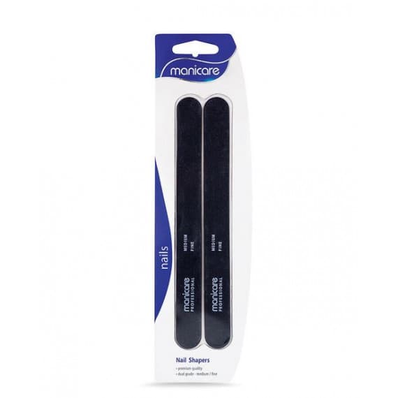 Manicare Nail Shapers Medium/Fine 175mm 2 Pack