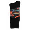 Sox and Lox Mens Heavy Duty Full Cushion Socks Black Size 7 to 11