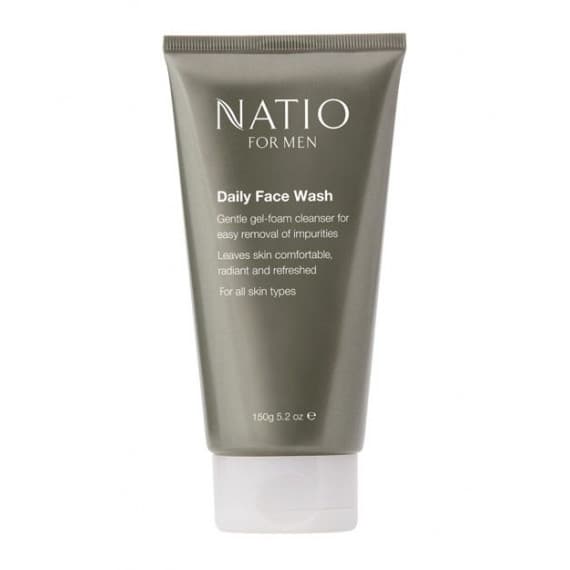 Natio Daily Face Wash Men 150g skincare cleanser available at Pharmacy Direct