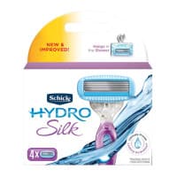 Schick Hydro Silk Blade Refills 4 Cartridges